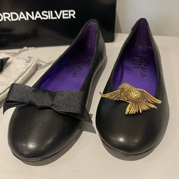 NWOT Jordana Silver Ballet Flats - size 6.5 - Picture 8 of 11